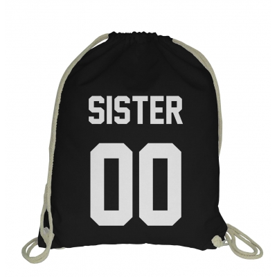 Plecak, worek ze sznurkiem dla przyjaciółki, przyjaciółek - SISTER NUMER